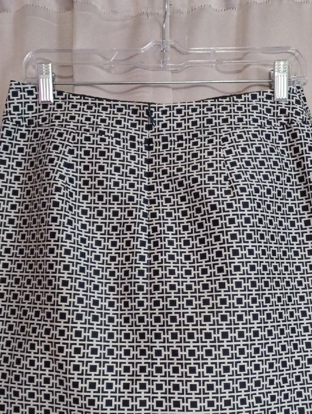 Banana Republic Silk Cotton Blend Geometric Mini Skirt Size 2 Pockets Preppy Mod
